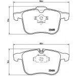 BREMBO Bremsbelagsatz, Scheibenbremse