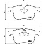 BREMBO Bremsbelagsatz, Scheibenbremse