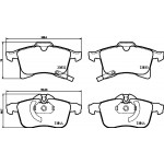 BREMBO Bremsbelagsatz, Scheibenbremse