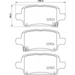 BREMBO Bremsbelagsatz, Scheibenbremse