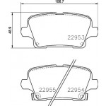 BREMBO Bremsbelagsatz, Scheibenbremse