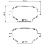 BREMBO Bremsbelagsatz, Scheibenbremse