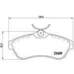 BREMBO Bremsbelagsatz, Scheibenbremse