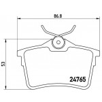 BREMBO Bremsbelagsatz, Scheibenbremse