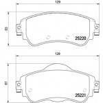 BREMBO Bremsbelagsatz, Scheibenbremse
