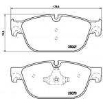 BREMBO Bremsbelagsatz, Scheibenbremse
