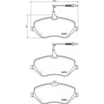 BREMBO Bremsbelagsatz, Scheibenbremse