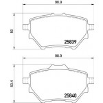 BREMBO Bremsbelagsatz, Scheibenbremse