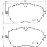 BREMBO Bremsbelagsatz, Scheibenbremse