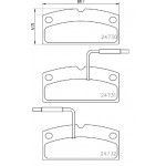 BREMBO Bremsbelagsatz, Scheibenbremse