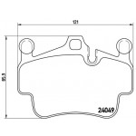 BREMBO Bremsbelagsatz, Scheibenbremse
