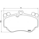 BREMBO Bremsbelagsatz, Scheibenbremse