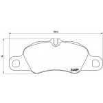 BREMBO Bremsbelagsatz, Scheibenbremse