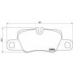 BREMBO Bremsbelagsatz, Scheibenbremse