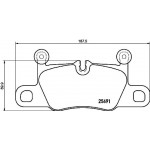 BREMBO Bremsbelagsatz, Scheibenbremse