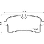 BREMBO Bremsbelagsatz, Scheibenbremse