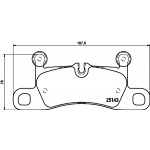 BREMBO Bremsbelagsatz, Scheibenbremse