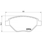 BREMBO Bremsbelagsatz, Scheibenbremse