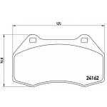 BREMBO Bremsbelagsatz, Scheibenbremse