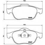 BREMBO Bremsbelagsatz, Scheibenbremse