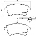 BREMBO Bremsbelagsatz, Scheibenbremse
