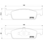 BREMBO Bremsbelagsatz, Scheibenbremse