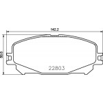 BREMBO Bremsbelagsatz, Scheibenbremse