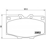 BREMBO Bremsbelagsatz, Scheibenbremse