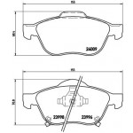BREMBO Bremsbelagsatz, Scheibenbremse