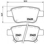 BREMBO Bremsbelagsatz, Scheibenbremse