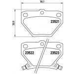 BREMBO Bremsbelagsatz, Scheibenbremse
