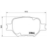 BREMBO Bremsbelagsatz, Scheibenbremse