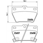 BREMBO Bremsbelagsatz, Scheibenbremse