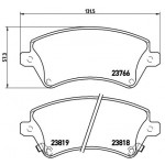 BREMBO Bremsbelagsatz, Scheibenbremse