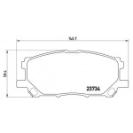 BREMBO Bremsbelagsatz, Scheibenbremse
