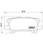 BREMBO Bremsbelagsatz, Scheibenbremse