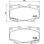 BREMBO Bremsbelagsatz, Scheibenbremse