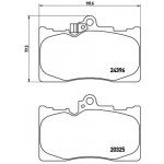 BREMBO Bremsbelagsatz, Scheibenbremse