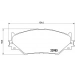 BREMBO Bremsbelagsatz, Scheibenbremse