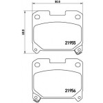 BREMBO Bremsbelagsatz, Scheibenbremse