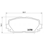 BREMBO Bremsbelagsatz, Scheibenbremse