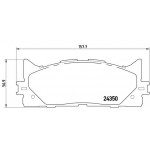 BREMBO Bremsbelagsatz, Scheibenbremse