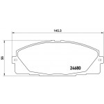 BREMBO Bremsbelagsatz, Scheibenbremse