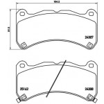 BREMBO Bremsbelagsatz, Scheibenbremse