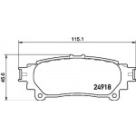 BREMBO Bremsbelagsatz, Scheibenbremse