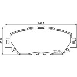 BREMBO Bremsbelagsatz, Scheibenbremse