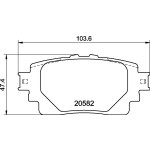 BREMBO Bremsbelagsatz, Scheibenbremse