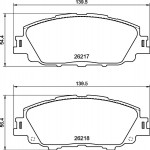 BREMBO Bremsbelagsatz, Scheibenbremse
