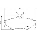 BREMBO Bremsbelagsatz, Scheibenbremse