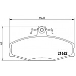 BREMBO Bremsbelagsatz, Scheibenbremse